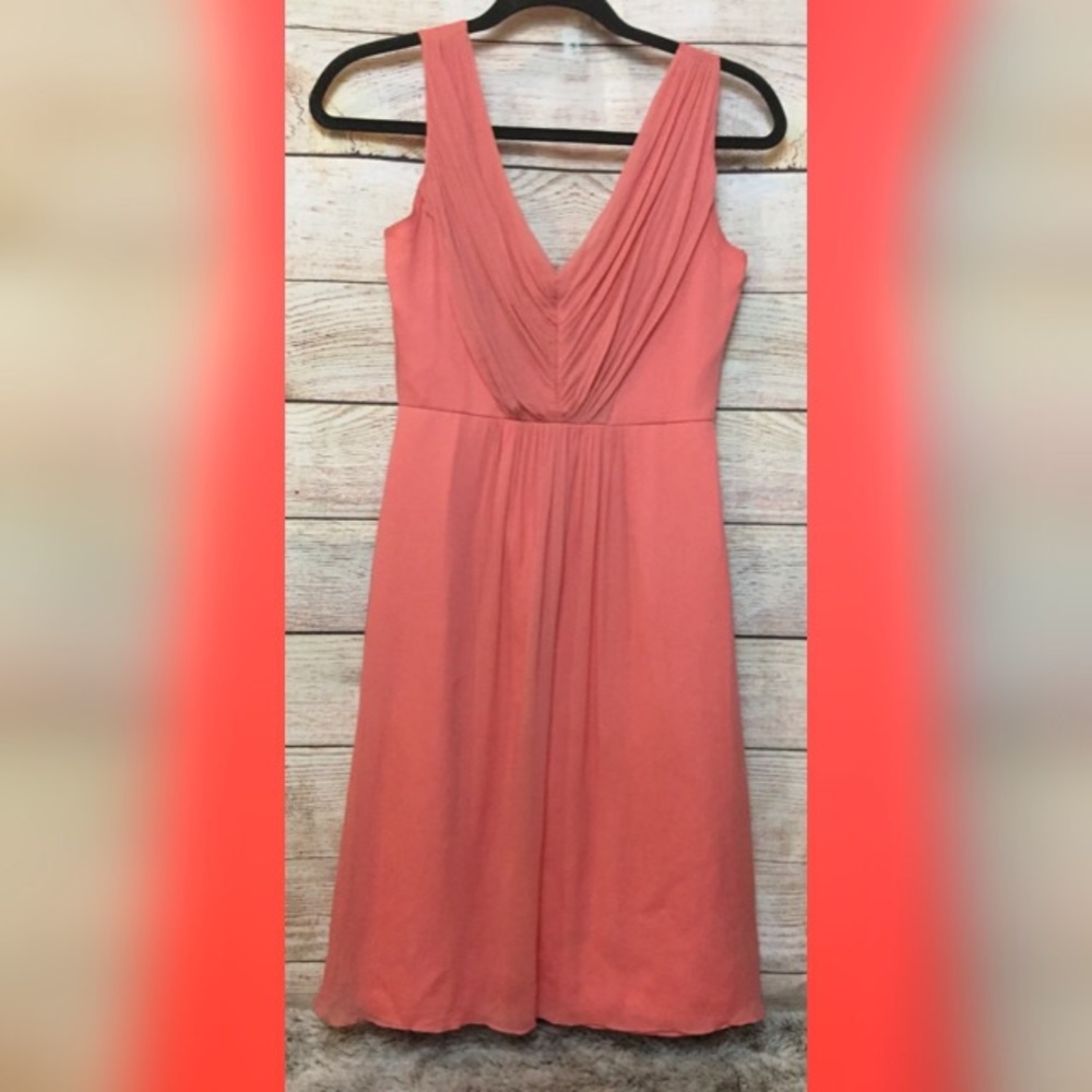 J. Crew Coral Silk Dress